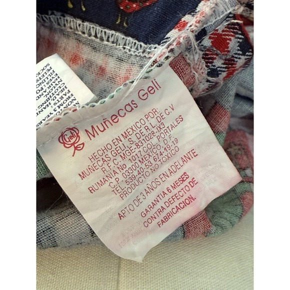 Rare Vintage Geli Doll with Original Outfit Brown Eyes and Hair 18" From Mexico - Picture 8 of 16